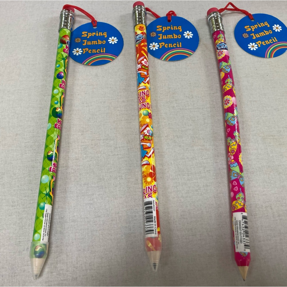 NWT  3–12” Pencils with erasers